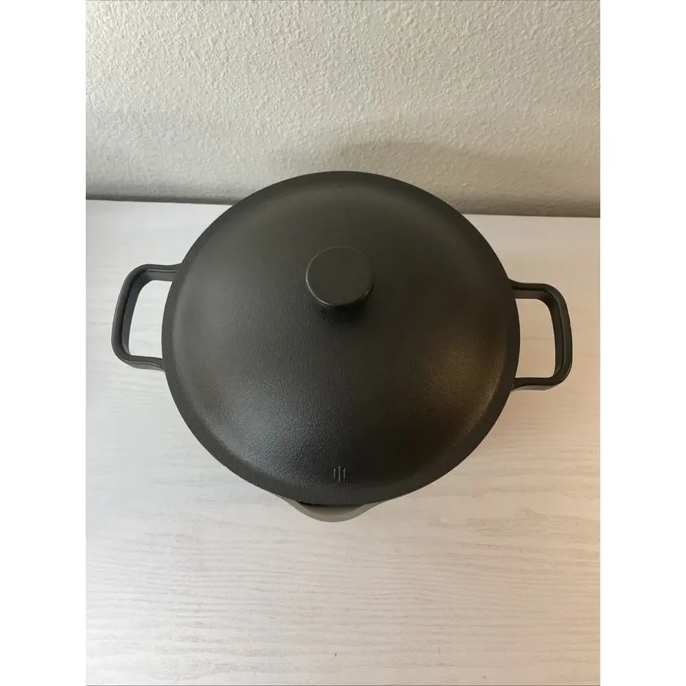 Our Place Perfect Pot 5.5 Qt Ceramic Nonstick Cookware Charcoal w/ Lid